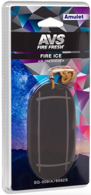 Ароматизатор AVS SG-009 Amulet (Fire ice / Огненный лёд), гелевый