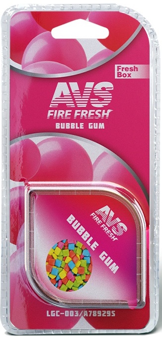 Ароматизатор AVS LGC-003 Fresh Box (аромат Бабл гам / Bubble gum), гелевый