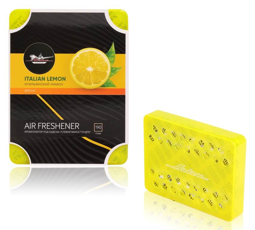 Ароматизатор под сиденье гелевый макси Тундра Итальянский лимон AIRLINE AFSI141