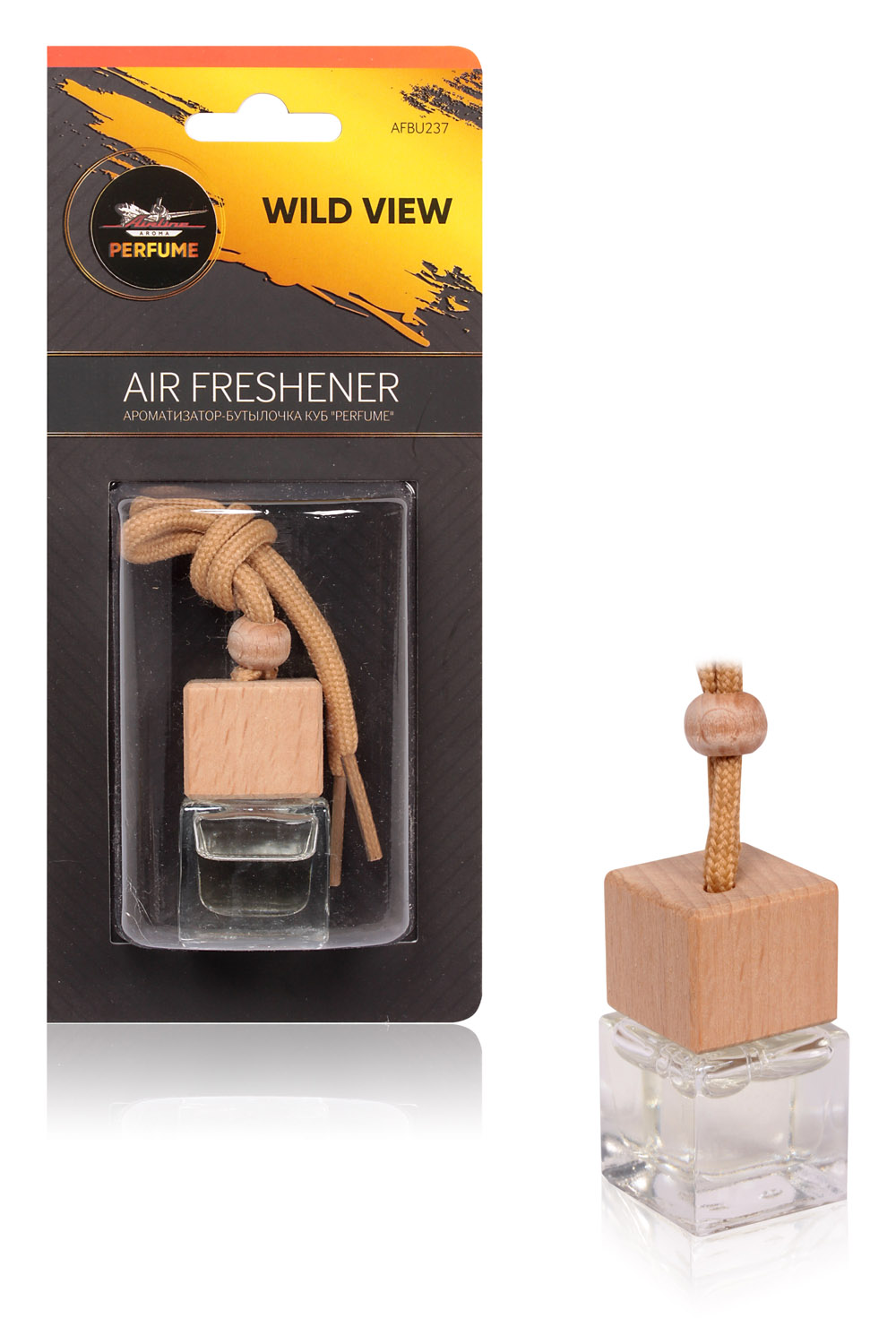 Ароматизатор-бутылочка куб Perfume WILD VIEW AIRLINE AFBU237