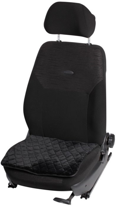 Накидка (подушка) из искусственного меха на сиденье AIRLINE AFC-A-02 черная с коротким мехом