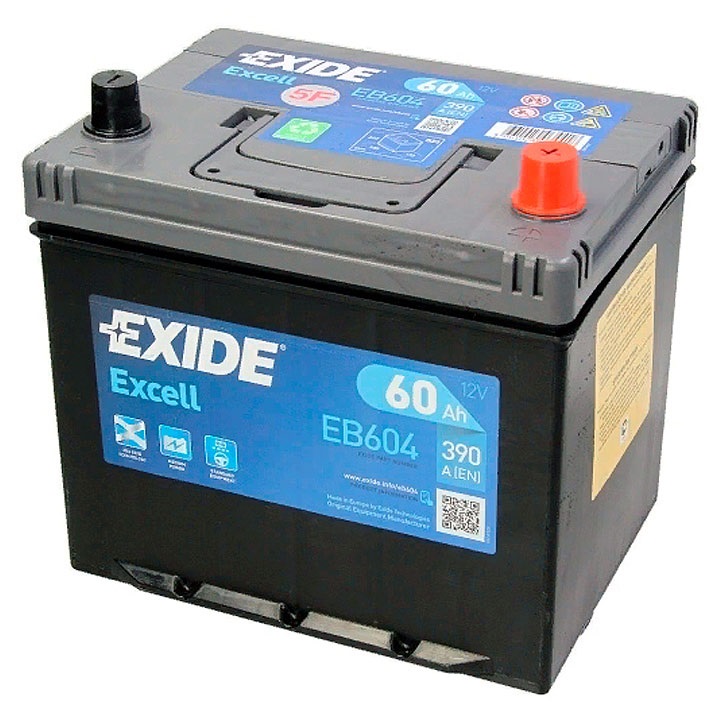 Акумуляторная батарея Exide EB604 Excell (12В, 60А/ч)