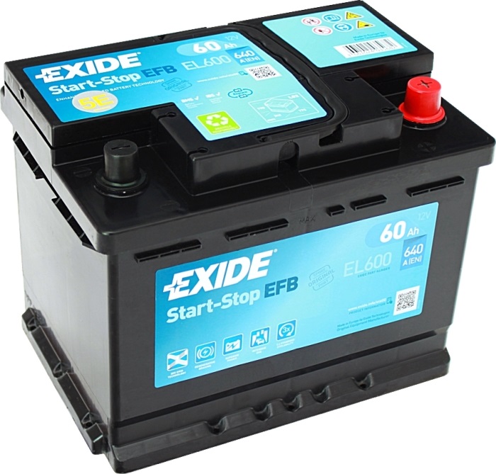 Аккумуляторная батарея Exide Maintenance EL600 (12В, 60А/ч)