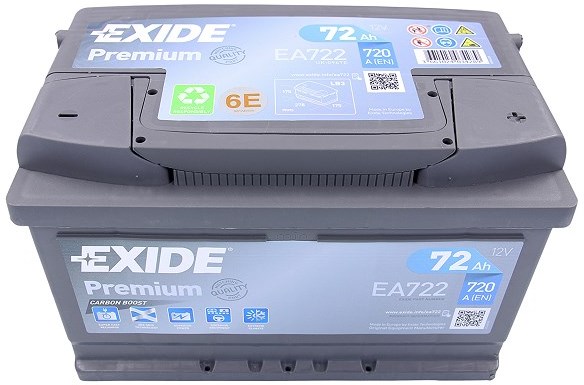 Аккумуляторная батарея Exide Premium EA722 (12В, 72А/ч)