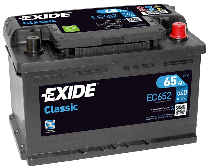 Аккумуляторная батарея Exide EC652 Classic (12В, 65А/ч)