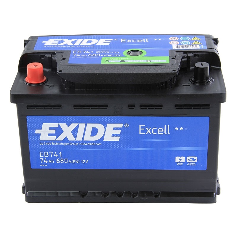 Аккумуляторная батарея Exide EB741 Excell (12В, 74а/ч)