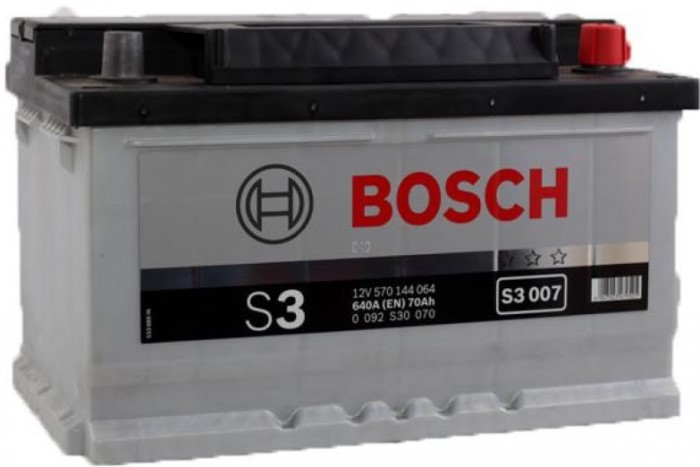 Аккумуляторная батарея Bosch S3 0 092 S30 070 (12В, 70А/ч)