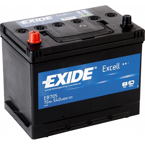 Аккумуляторная батарея Exide EB705 Excell (12В, 70А/ч)