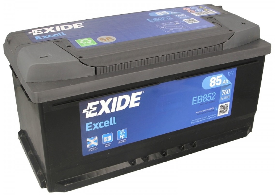 Аккумуляторная батарея Exide EB852 Excell (12В, 85а/ч)