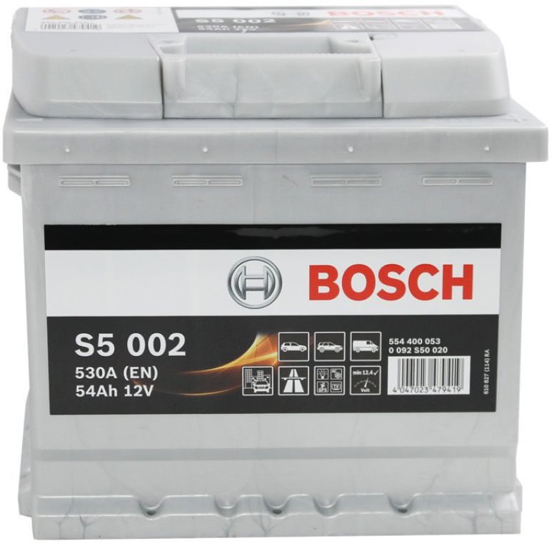 Аккумуляторная батарея Bosch S5 Silver Plus 0 092 S50 020 (12В, 54А/ч)