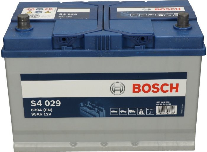 Аккумуляторная батарея Bosch S4 Silver 0 092 S40 290 (12В, 95А/ч)