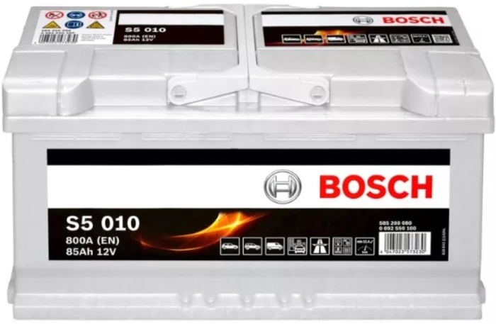 Аккумуляторная батарея Bosch S5 Silver Plus 0 092 S50 100 (12В, 85А/ч)