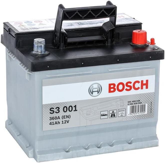 Аккумуляторная батарея Bosch S3 0 092 S30 010 (12В, 41А/ч)