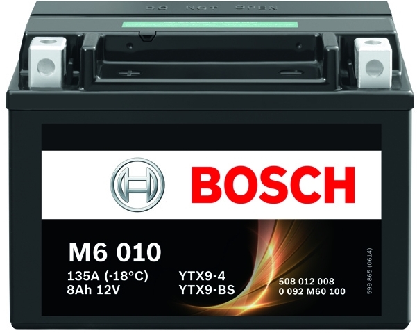 Аккумуляторная батарея Bosch Funstart AGM 0 092 M60 100 (12В, 8А/ч)