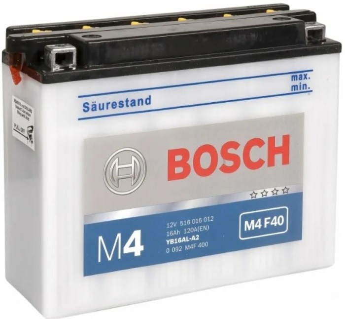 Аккумуляторная батарея Bosch Funstart FreshPack 0 092 M4F 400 (12В, 16А/ч)