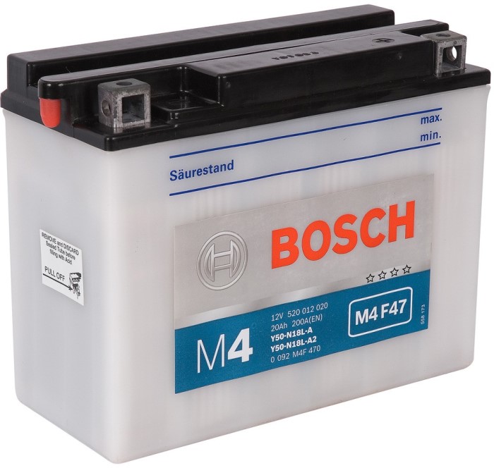Аккумуляторная батарея Bosch Funstart FreshPack 0 092 M4F 470 (12В, 20А/ч)