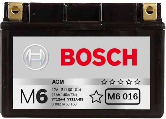 Аккумуляторная батарея Bosch Funstart AGM 0 092 M60 160 (12В, 11А/ч)