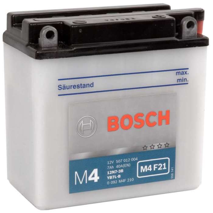 Аккумуляторная батарея Bosch Funstart FreshPack 0 092 M4F 210 (12В, 7А/ч)