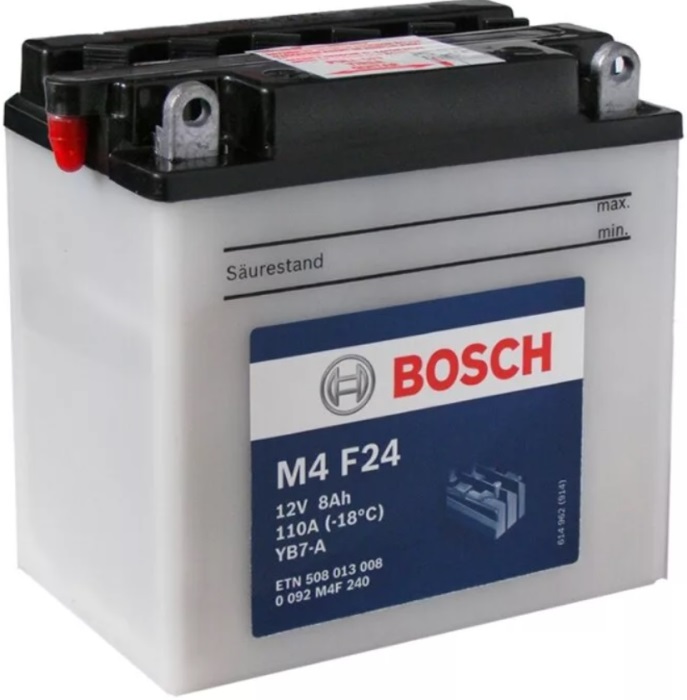 Аккумуляторная батарея Bosch Funstart FreshPack 0 092 M4F 240 (12В, 8А/ч)