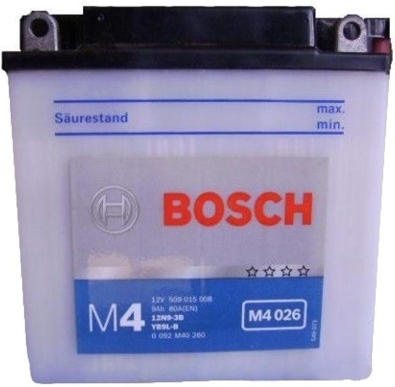 Аккумуляторная батарея Bosch Funstart FreshPack 0 092 M4F 260 (12В, 9А/ч)