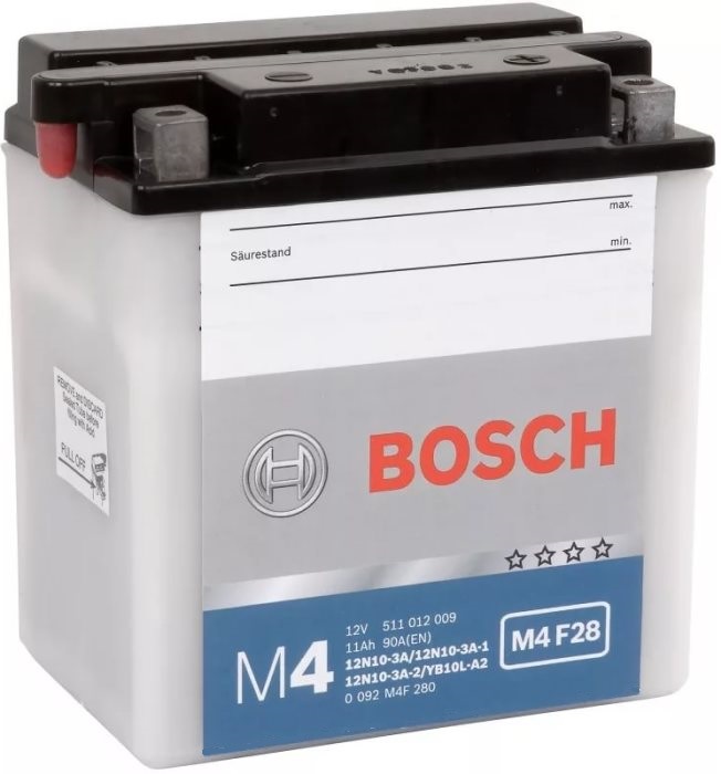 Аккумуляторная батарея Bosch Funstart FreshPack 0 092 M4F 280 (12В, 11А/ч)