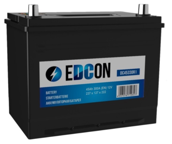 Автомобильный аккумулятор EDCON DC45330R1 (12В, 45А/ч)