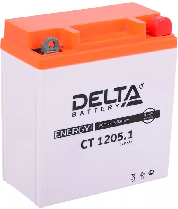 Аккумулятор DELTA Battery AGM YB5L-B CT 1205.1 (12В, 5А/ч)