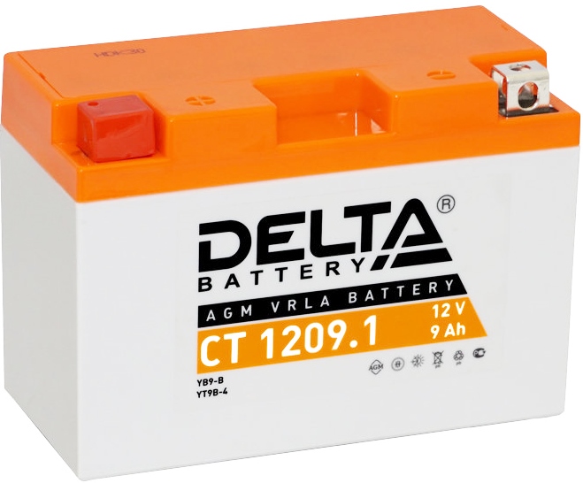Аккумулятор DELTA Battery AGM YT9B-4 CT 1209.1 (12В, 9А/ч)