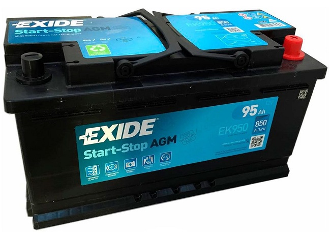 Аккумуляторная батарея Exide Micro-Hybrid AGM EK950 (12В, 95А/ч)
