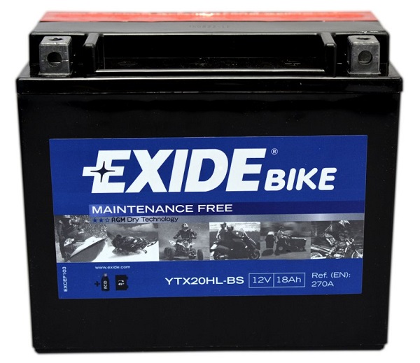 Аккумуляторная батарея Exide ETX20HLBS (12В, 18А/ч)