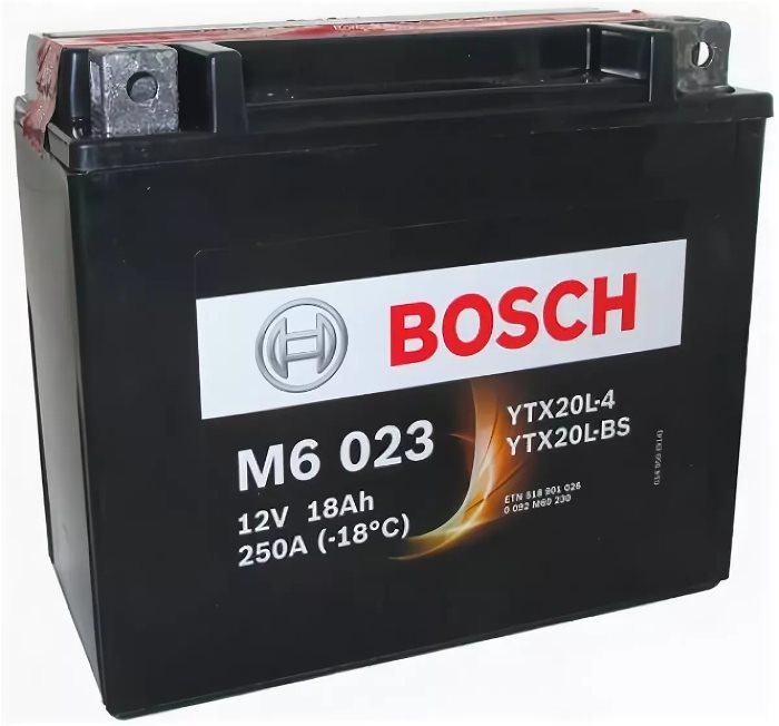 Аккумуляторная батарея Bosch Funstart AGM 0 092 M60 230 (12В, 18А/ч)
