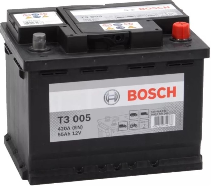 Аккумуляторная батарея Bosch T3 0 092 T30 050 (12В, 55А/ч)
