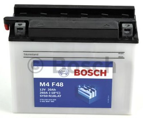 Аккумуляторная батарея Bosch 0 092 M4F 480 (12В, 20А/ч)