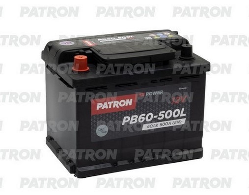 Аккумуляторная батарея PATRON POWER PB60-500L (12В, 60А/ч)