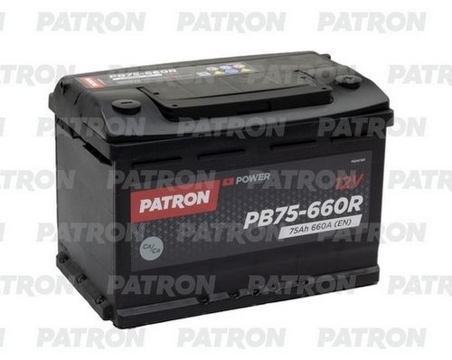 Аккумуляторная батарея PATRON POWER PB75-660R (12В, 70А/ч)