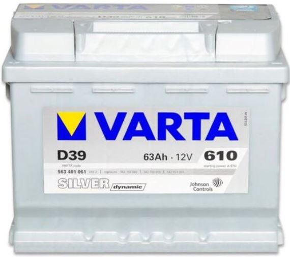 Аккумуляторная батарея VARTA Silver Dynamic 563 401 061 316 2 (12В, 63А/ч)