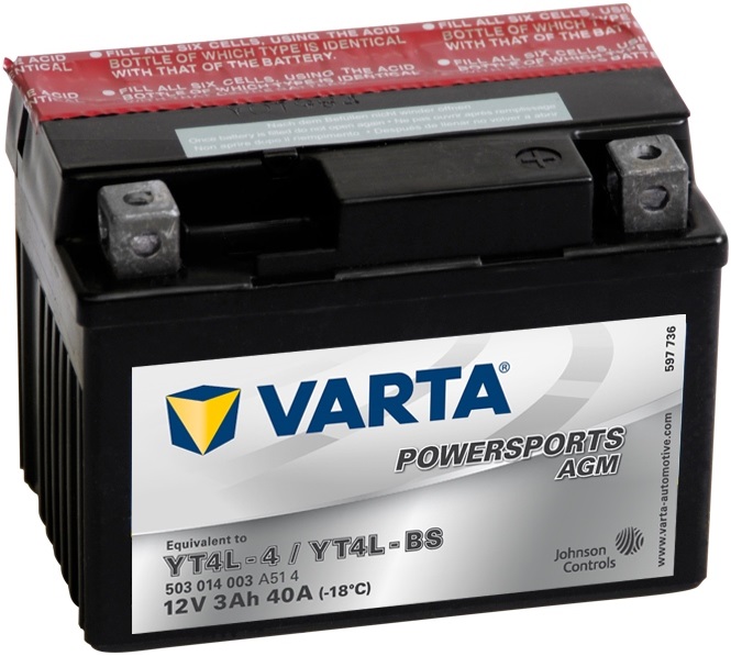 Аккумуляторная батарея VARTA Funstart AGM 503 014 003 A51 4 (12В, 3А/ч)