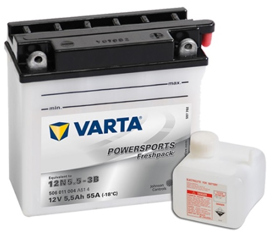 Аккумуляторная батарея VARTA Funstart FreshPack 506 011 004 A51 4 (12В, 5.5А/ч)