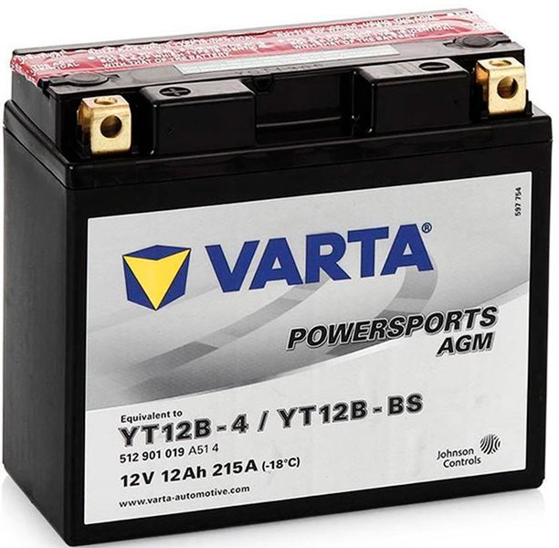 Аккумуляторная батарея VARTA Funstart AGM 512 901 019 A51 4 (12В, 12А/ч)