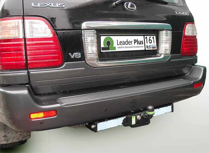 Фаркоп Лидер-Плюс для Lexus LX 470 1997-2007 (с накладкой из нержавеющей стали)