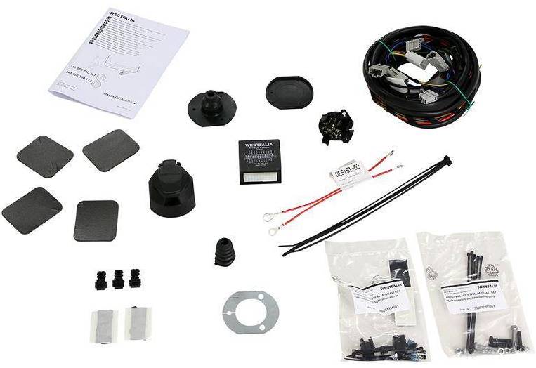 Штатная электрика фаркопа (полный комплект) Westfalia (13-pin) для фаркопа Audi A4 B9 2015-2020