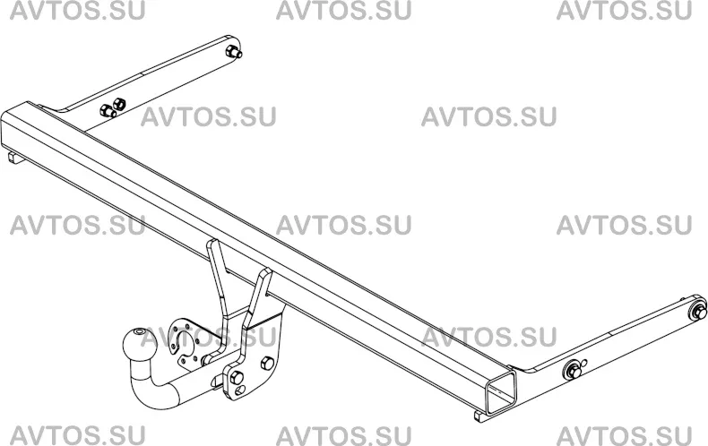 Фаркоп AvtoS для Volkswagen Tiguan II 2016-2020