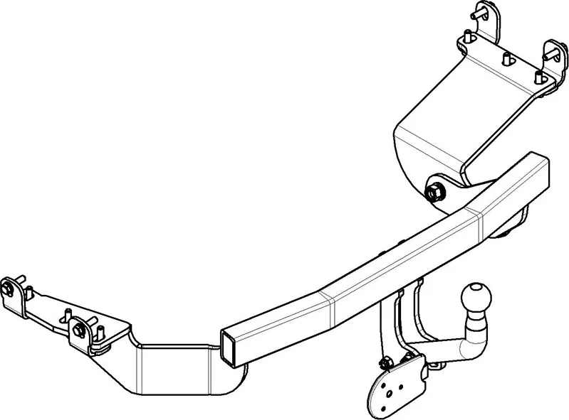 Фаркоп AvtoS для Mitsubishi Outlander XL 2006-2012