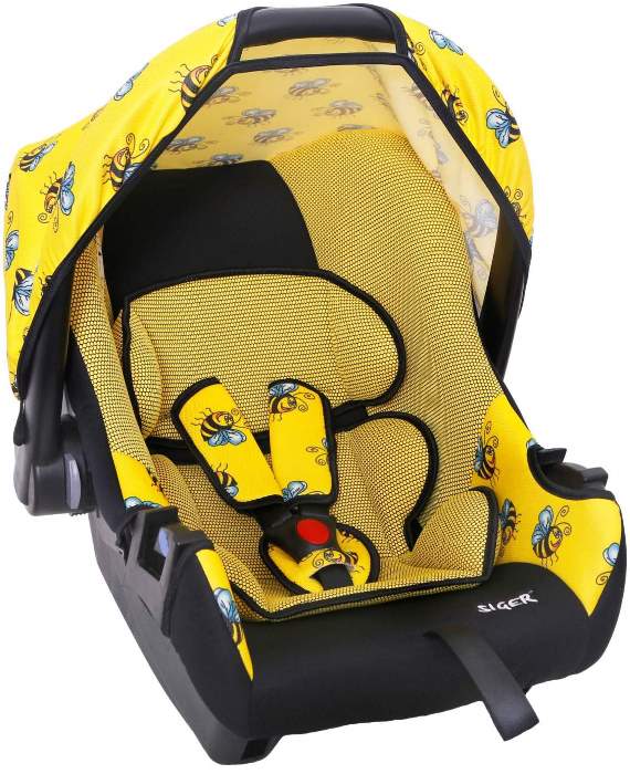Детское автомобильное кресло Siger Art Эгида Люкс, цвет пчелка