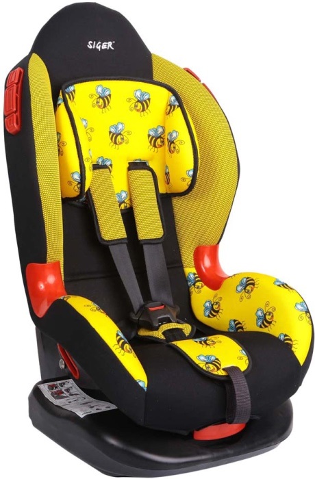 Детское автомобильное кресло SIGER Кокон, цвет пчелка