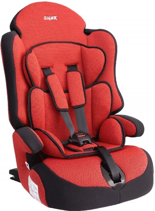 Детское автомобильное кресло SIGER Трансформер Прайм ISOFIX, красный