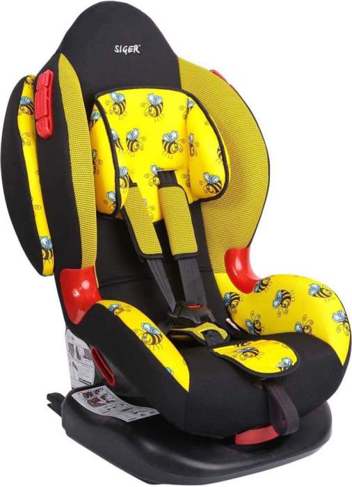 Детское автомобильное кресло SIGER Art Кокон ISOFIX, цвет пчелка