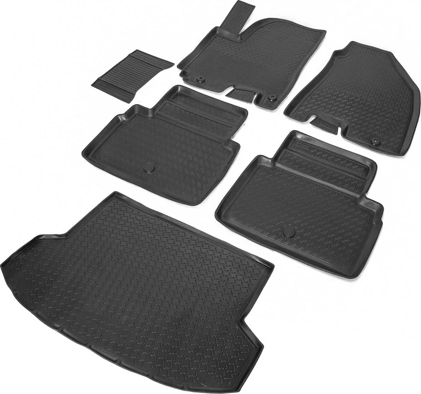 Комплект ковриков Rival для салона и багажника JAC S5 (Eagle) 2013-2020