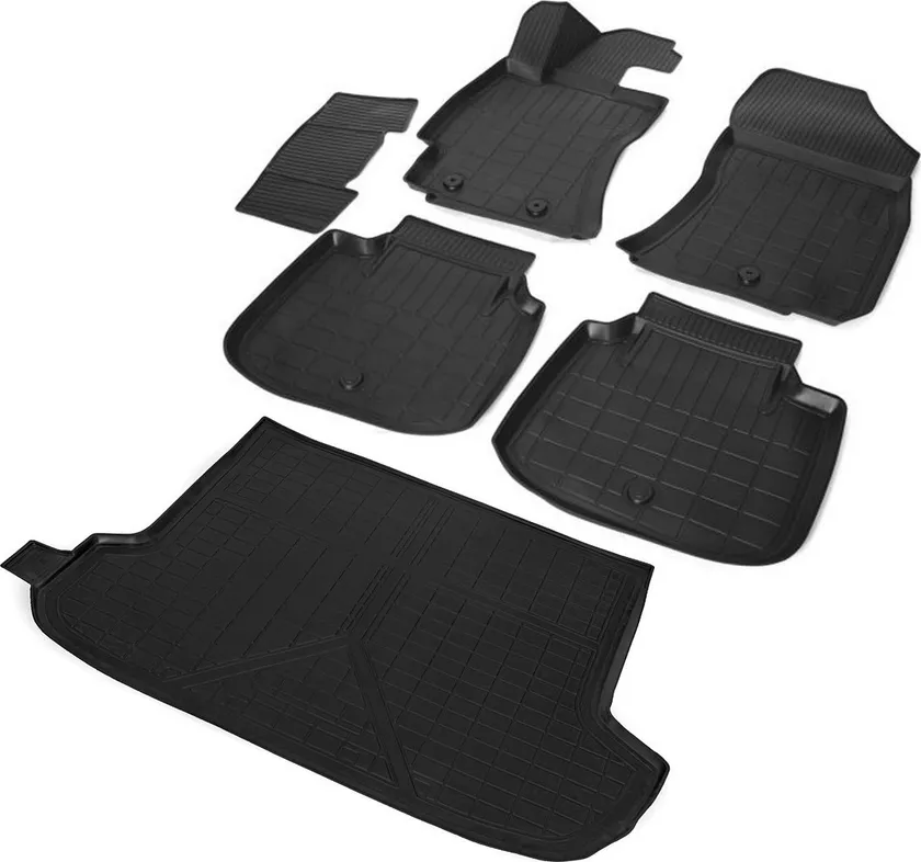 Комплект ковриков Rival для салона и багажника Subaru Outback V универсал 2014-2018 2017-2020