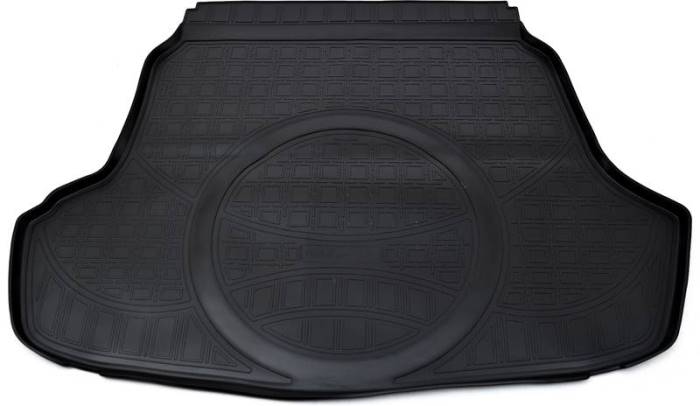 Коврик Норпласт для багажника (с выступом под запаску) Hyundai Sonata (LF) VII рестайлинг седан 2017-2020